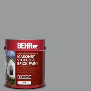 BEHR Premium 1 gal. #MS 82 Cobblestone Grey Satin Interior/Exterior Masonry, Stucco and Brick Paint 28001