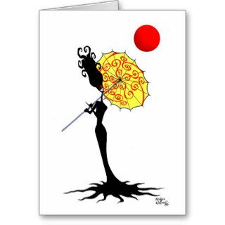Wicked Woman & Parasol. Cards