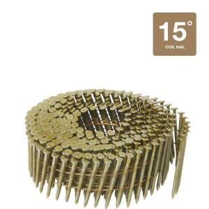 Hitachi 2 in. x 0.083 in. Brite Basic Full Round Head Ring Shank Mini Wire Coil Nails (12,000 Pack) 12316