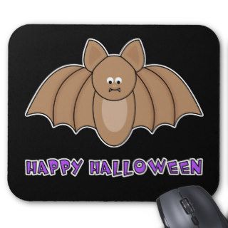 Cartoon Bat Happy Halloween Mousepad