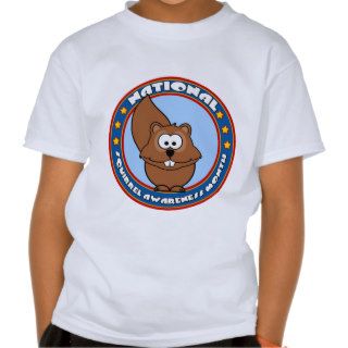 National Squirrel Awareness Month T shirts