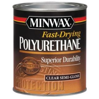 Minwax 1 qt. Semi Gloss Fast Drying Polyurethane 63005