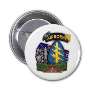 5th special forces green berets veterans Button
