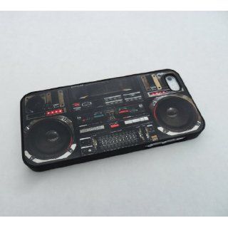 Boombox Ghetto Blaster Funny Iphone 5 Case, Iphone Cover, Iphone Hard Case Black   All Carriers Cell Phones & Accessories