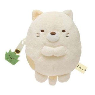 kawaii beige Sumikkogurashi cat plush pouch wallet Toys & Games