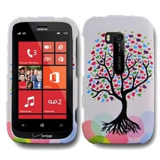 CoverON Slim Hard Case for Nokia Lumia 822 with Cover Removal Tool   (Love Tree) Cell Phones & Accessories