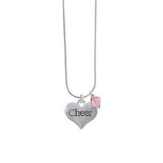 Cheer Heart Light Rose Bicone Charm Necklace [Jewelry] Jewelry