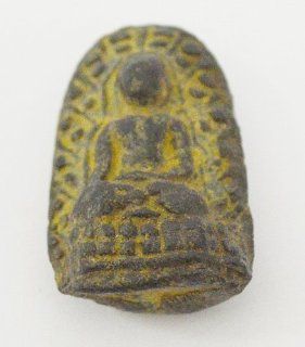Buddha Amulet THAI AMULET BUDDHA ANCIENT PRA KONG ART INDIA BAKED CLAY OLD NECKLACE  Other Products  