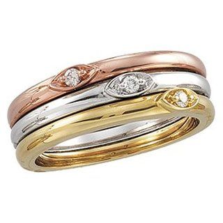 Diamond Ring 14K Rose Gold 025Ct;P;Diamond Ring Jewelry