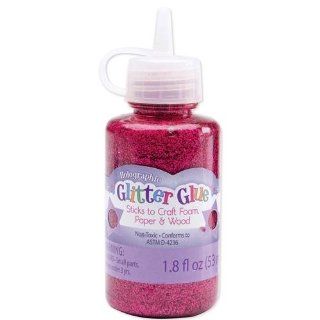 Holographic Glitter Glue 1.8 Ounces Princess Pink  General Purpose Glues 