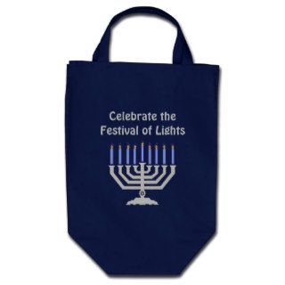 festival of lights tote canvas bags