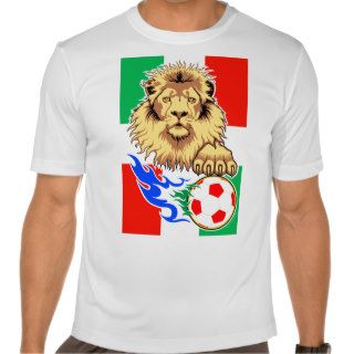 Italian,Mexican or Hungarian Soccer Lion Tees