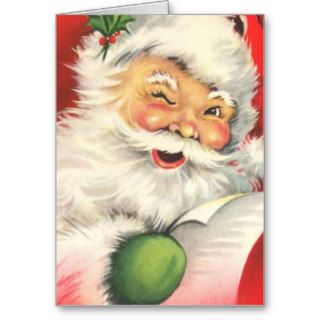 Vintage Christmas Santa Claus Greeting Cards
