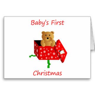 Baby's First Christmas Greeting Card