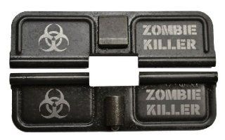 Zombie Killer Biohazard 556/223 Ejection Port Cover   One Cover Inside and Outside Engraved  Gun Stock Accessories  Sports & Outdoors