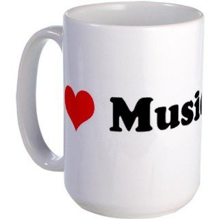  I Love Musicians Large Mug   Standard Kitchen & Dining