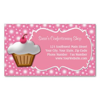 Dainty Pink Cupcake Business Card
