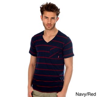191 Unlimited Men's Striped V neck T shirt 191 Unlimited Casual Shirts