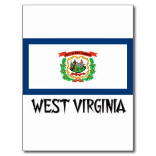 West Virginia Flag Postcard