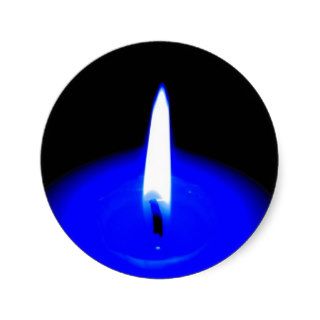candle blue resized sticker