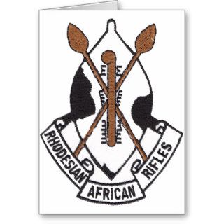 Rhodesian African Rifles Greeting Card