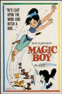 Magic Boy 1960 Original Movie Poster Adventure Animation Family Hiroko Sakuramachi, Katsuo Nakamura, Teruo Miyazaki Entertainment Collectibles