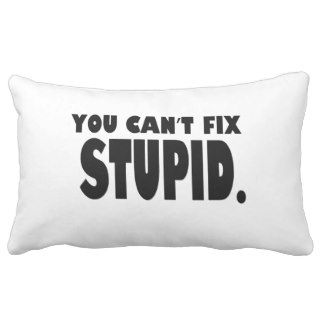 You can't fix stupid pillows