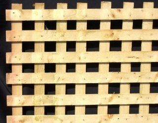 Square Privacy Heavy Duty Treated Yellow Pine Wood Lattice in a 5/pack   Siding Materials  