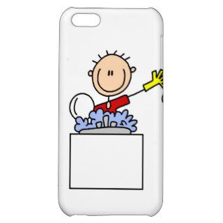 Stick Figure Doing Dishes iPhone 5C Cover