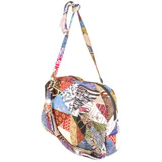 Large Cotton Patch Padded Bag (Indonesia) Fabric Bags
