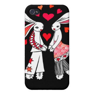 Funny, Bunny Love iPhone 4/4S Covers