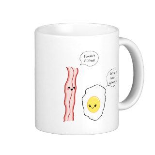 Cute Bacon and Egg Cartoon Mug