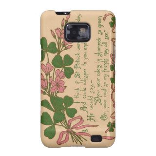 Pretty Flowers And Clovers Poem Samsung Galaxy Covers