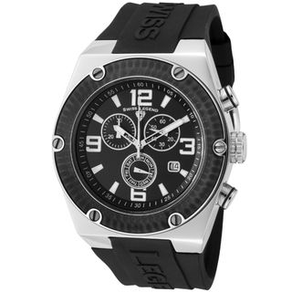 Swiss Legend Men's 'Throttle' Black Silicone Watch Swiss Legend Men's Swiss Legend Watches