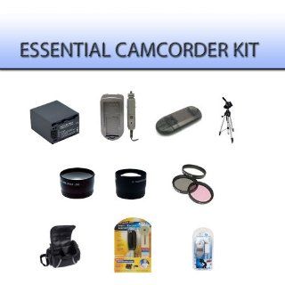 Essential Camcorder Kit For The Sony HDR CX160 HDR CX560V HDR XR160 Including Video Light + Mini Zoom Microphone + Extended Life Battery + AC/DC Rapid Home & Car Charger + Wide Angle Lens + 2x Telephoto Lens + 3pcs Filter Kit + Soft Carrying Case + Alu