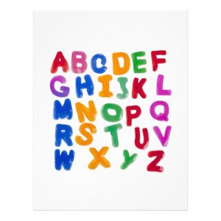 Jelly alphabets letterhead design