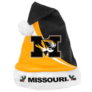 NCAA Missouri Tigers Polyester Swoop Santa Hat College Themed