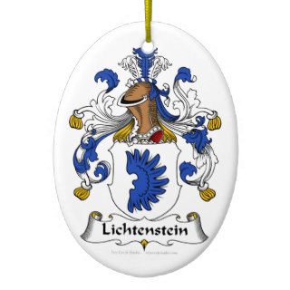 Lichtenstein Family Crest Ornament