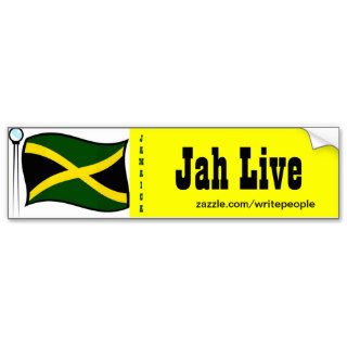 Jamaican  bumper stickers jah live