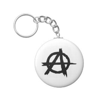 Circle A Anarchy Symbol Anarchist Anarchis Keychain