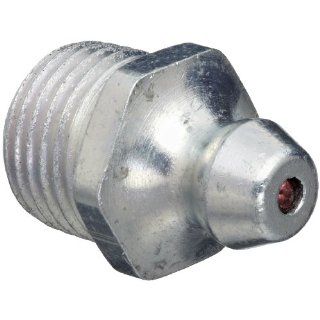 Alemite B1610 BL Packaged Hydraulic Fitting, Straight, 11/16" OAL, 10, 000 psi, Features Dirst Excluding Ball Check, Hex Size 7/16", 1/8" PTF (Pack of 10) Hydraulic Hose Fittings