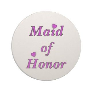Maid of Honor Simply Love Drink Coasters