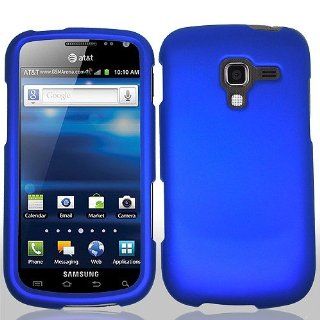 Blue Hard Cover Case for Samsung Galaxy Exhilarate SGH I577 Cell Phones & Accessories