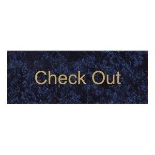Check Out Engraved Sign EGRE 17834 GLDonCBLU Information  Business And Store Signs 