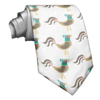 Pheasant, Pheasant, Pheasant Print Tie