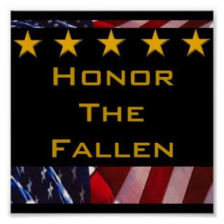 "Honor the Fallen" Posters