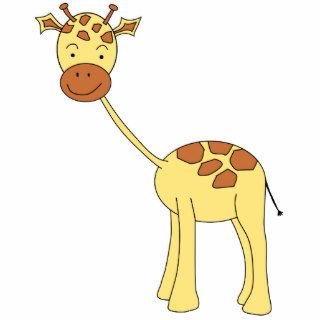 Cute Giraffe. Cartoon. Photo Cutout