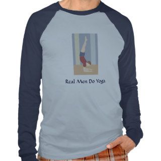 "Real men do Yoga" men's shirt