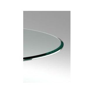 48" Inch Round 1/2" Inch Thick, Beveled Edge, Annealed Glass Table Top   Dining Tables