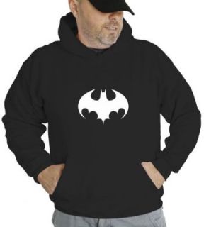 Batman Logo Hooded Sweatshirt black S Novelty Hoodies Clothing